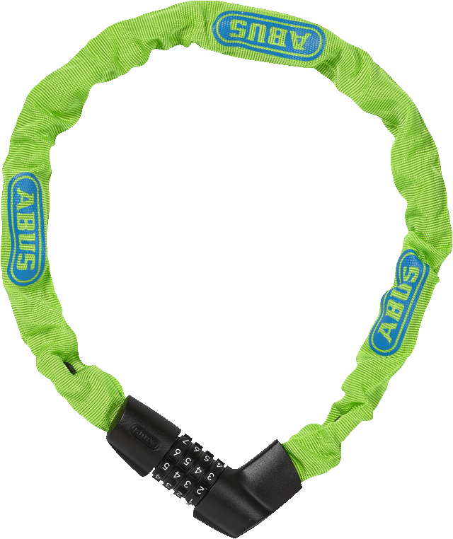【新品未使用】ABUS チェーンロック 1385C 75cm ネオングリーン バイク王【e-bike】ABUS チェーンロック IVERA CHAIN 6210/110